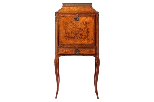 Lot 53 - A Louis XV/XVI transitional style kingwood and...