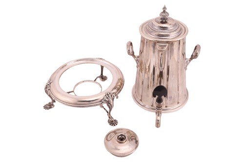 Lot 317 - A silver tea urn, Sheffield 1873 by Boardman &...