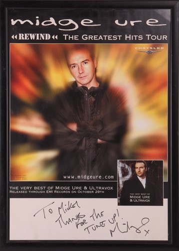 Lot 152 - Autographed music posters: A collection of...