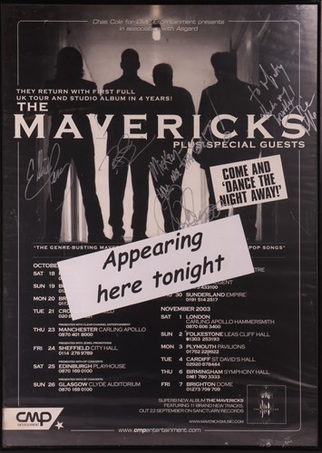 Lot 152 - Autographed music posters: A collection of...