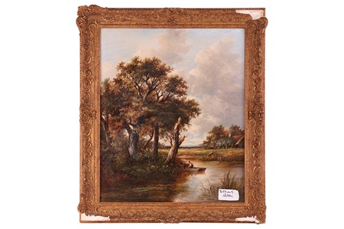 Lot 19 - Joseph Thors (Dutch 1835 - 1920) Landscape...