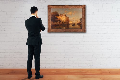 Lot 34 - Antoine Bouvard (French 1870-1956) View of...