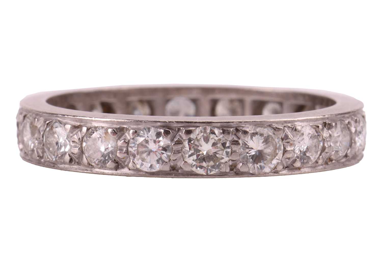 Lot 141 - A diamond eternity ring, pavé-set with twenty...