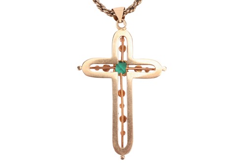 Lot 68 - An Art Nouveau lariat clasp and a gem-set...