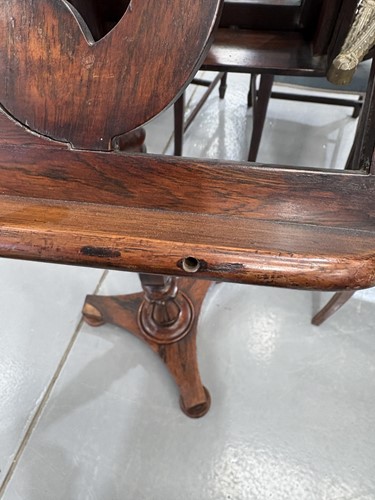 Lot 69 - An early 19th century figured rosewood duet...