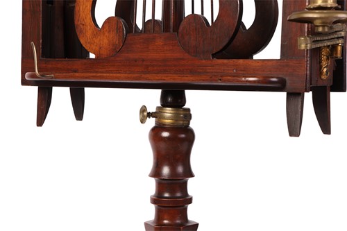 Lot 69 - An early 19th century figured rosewood duet...
