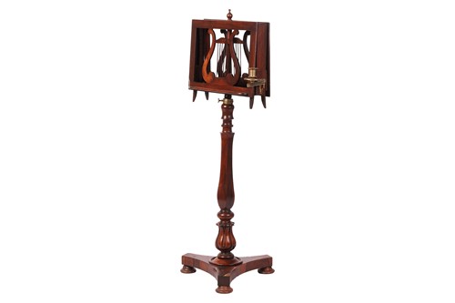 Lot 69 - An early 19th century figured rosewood duet...