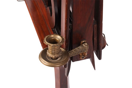 Lot 69 - An early 19th century figured rosewood duet...