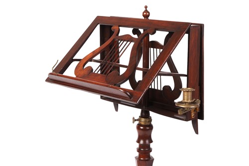 Lot 69 - An early 19th century figured rosewood duet...