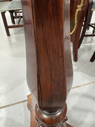 Lot 69 - An early 19th century figured rosewood duet...