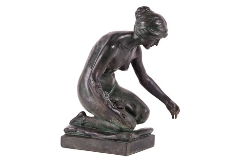 Lot 19 - Albert Toft (British 1862-1949) Spring signed...