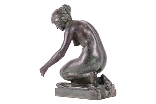 Lot 19 - Albert Toft (British 1862-1949) Spring signed...