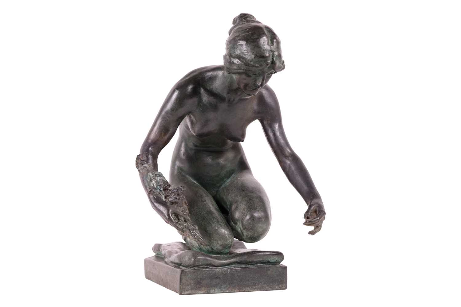Lot 19 - Albert Toft (British 1862-1949) Spring signed...