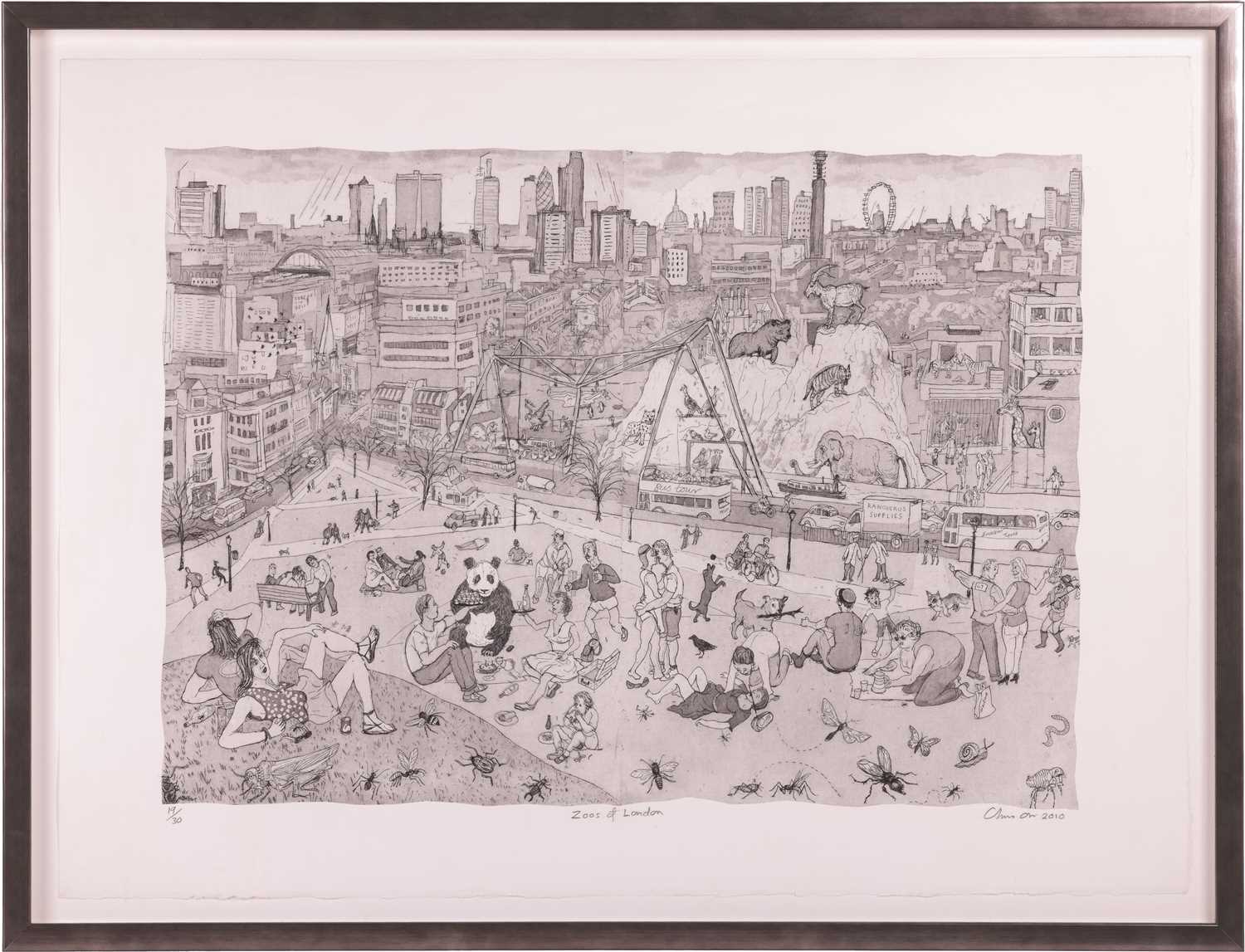 Lot 39 - Chris Orr (British b.1943), Zoos of London,...