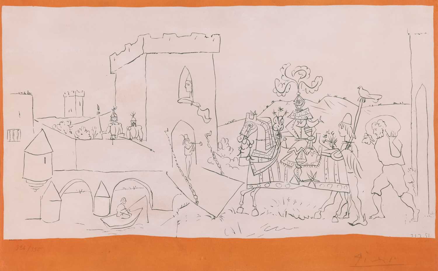 Lot 8 - Pablo Picasso (Spanish 1881-1973) The Arrival...