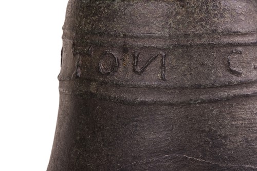 Lot 156 - A 17th century bronze church bell, maker...