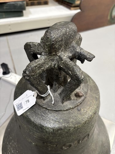 Lot 156 - A 17th century bronze church bell, maker...