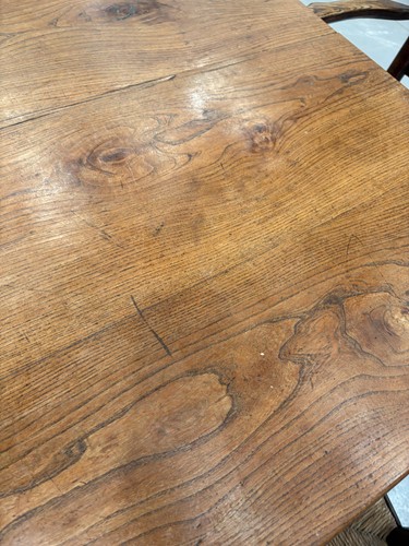 Lot 126 - A French provincial Fruitwood farmhouse table,...