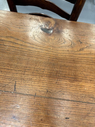Lot 126 - A French provincial Fruitwood farmhouse table,...