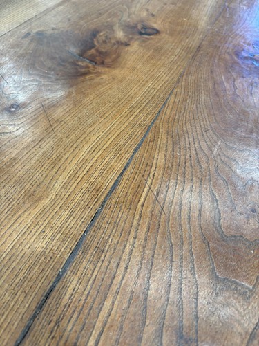 Lot 126 - A French provincial Fruitwood farmhouse table,...