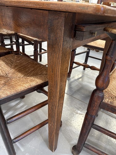 Lot 126 - A French provincial Fruitwood farmhouse table,...