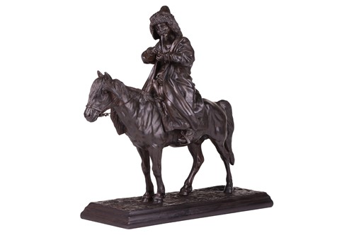 Lot 92 - Artemy Ober (1843-1917) Russian, a cast and...