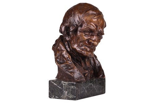 Lot 101 - Hans Muller (Austrian,1873-1937); a cast and...