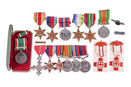 Lot 178 - A mixed collection of medals, comprising a...