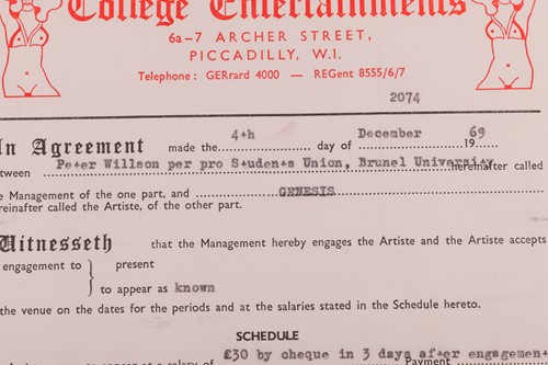 Lot 28 - Brunel University: Original Music Contracts,...