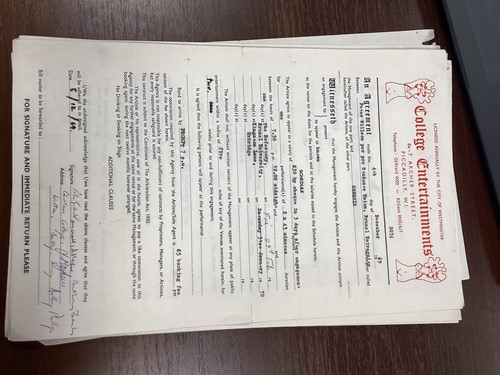 Lot 28 - Brunel University: Original Music Contracts,...