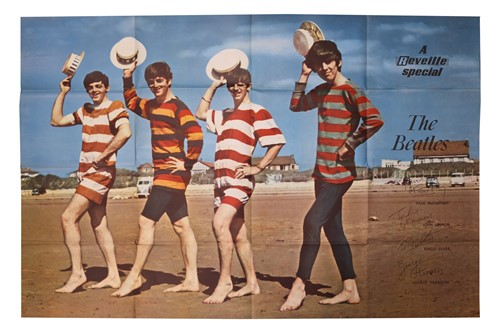 Lot 96 - The Beatles: original window card to promote...