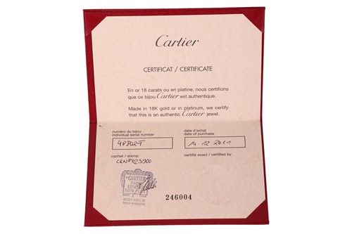 Lot 51 - Cartier – A pair of diamond stud earrings,...