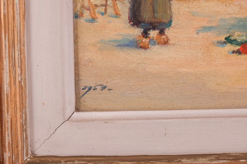 Lot 21 - Henri Buron (French 1880-1969), Marché en...