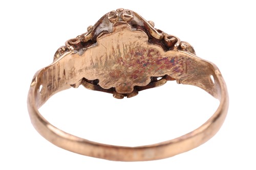 Lot 22 - A Victorian seed pearl and ruby ring, of...