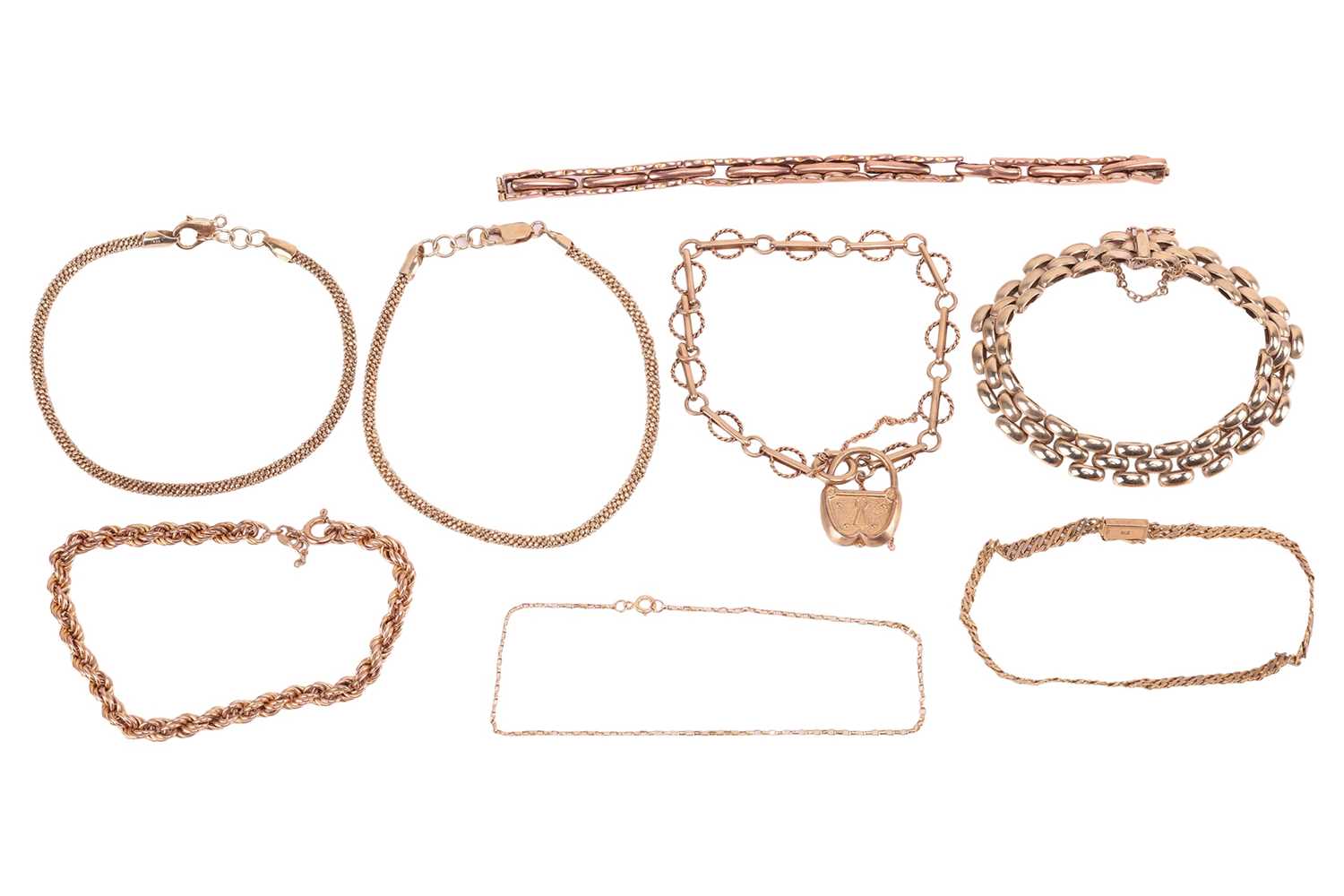 Lot 22 - A group of 9ct gold, yellow metal and...