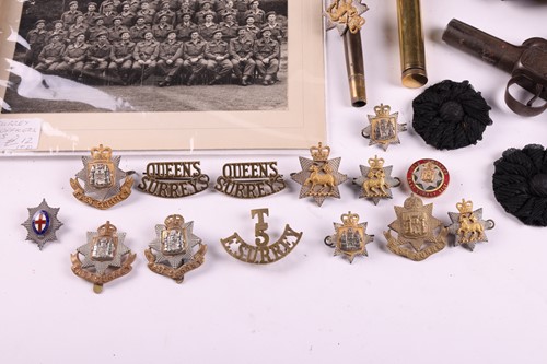 Lot 261 - A collection of militaria including a George...