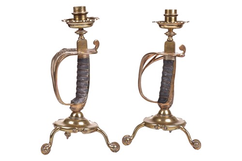 Lot 266 - A pair of Victorian possibly cavalry Officer's...
