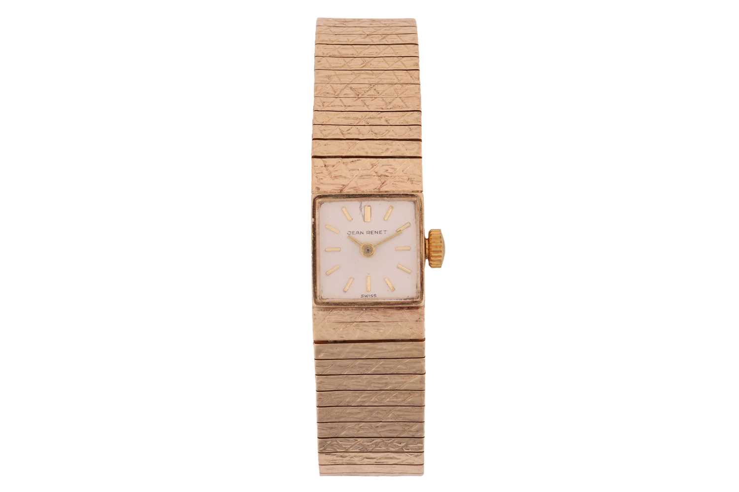Gene Rene Watch Lot 284 - Jean Renet 9ct Gold Wrist Watch Reference: