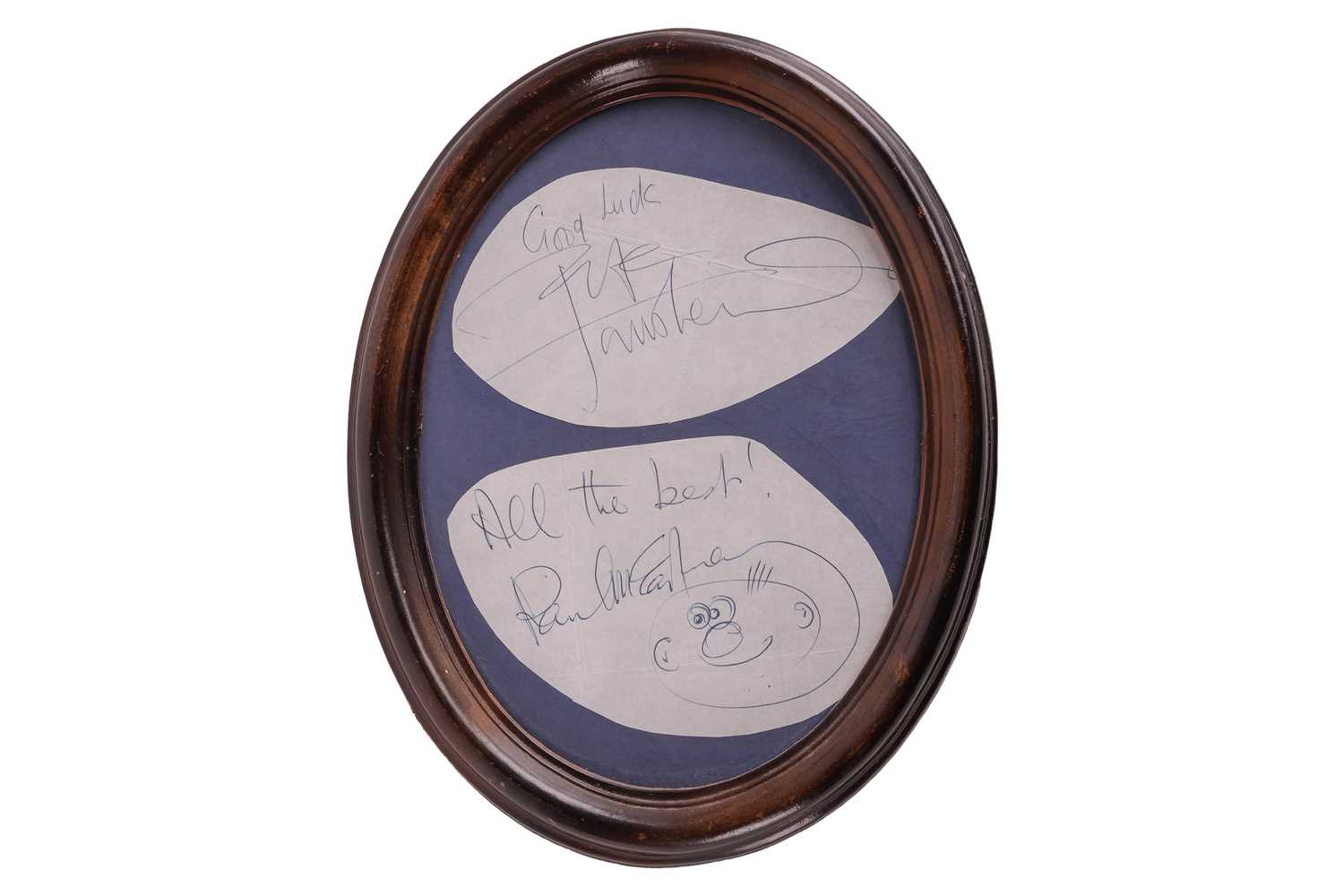 Lot 85 - Autographs: Paul McCartney and Pete Townsend,...