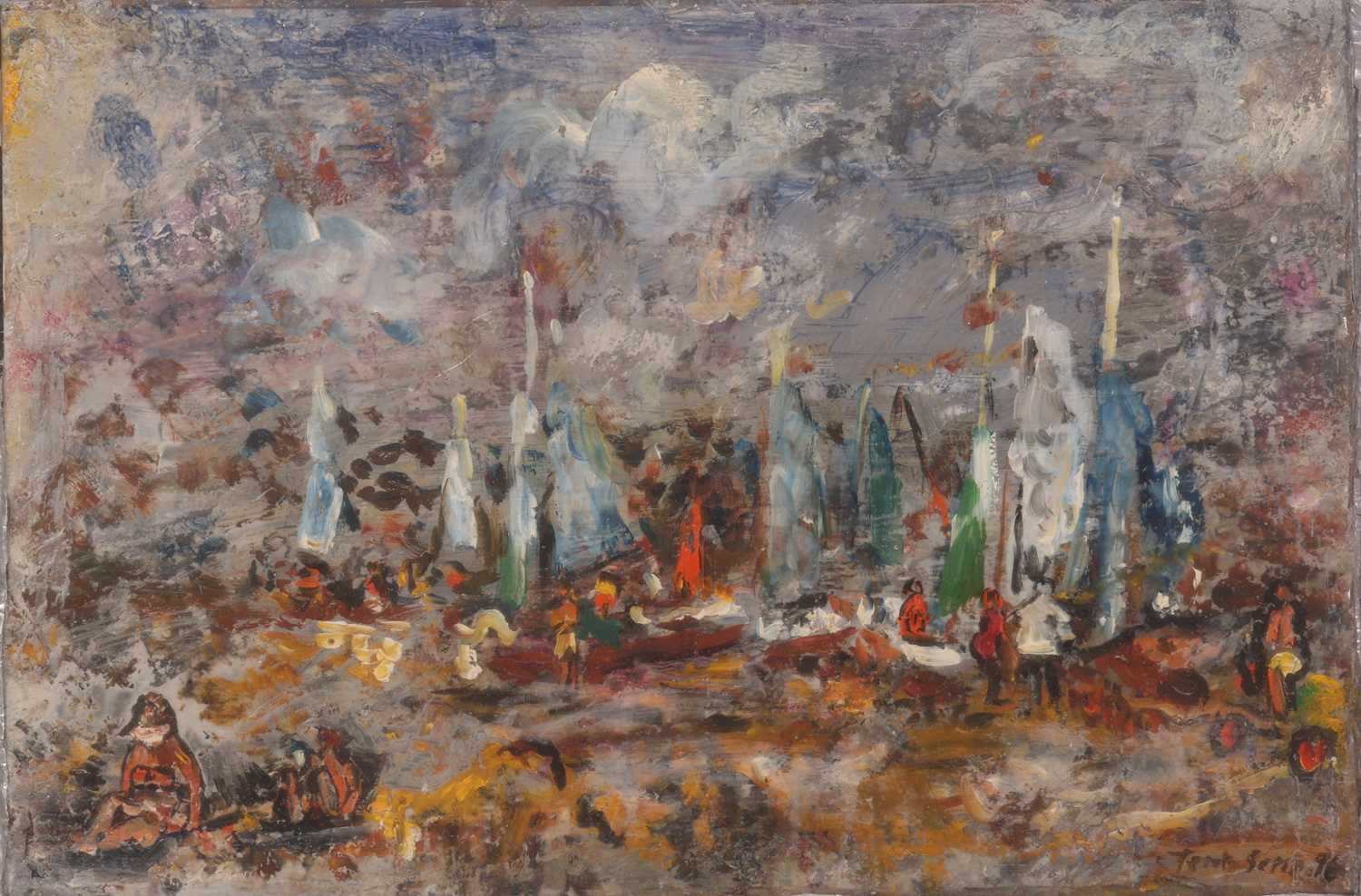 Lot 22 - Terry Setch (British, b.1936) By The Sea As By...