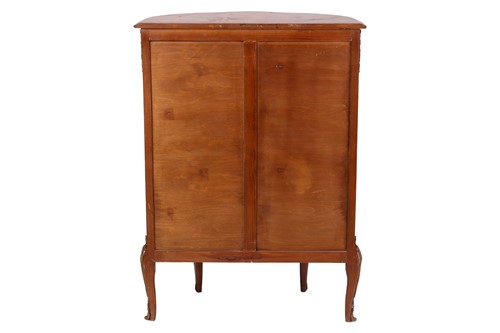 Lot 94 - A French Louis XVI style, walnut, harewood,...