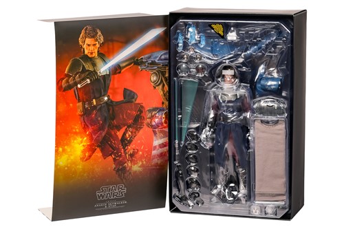 Lot 4 - A Star Wars Hot Toys Anakin Skywalker & Stap,...