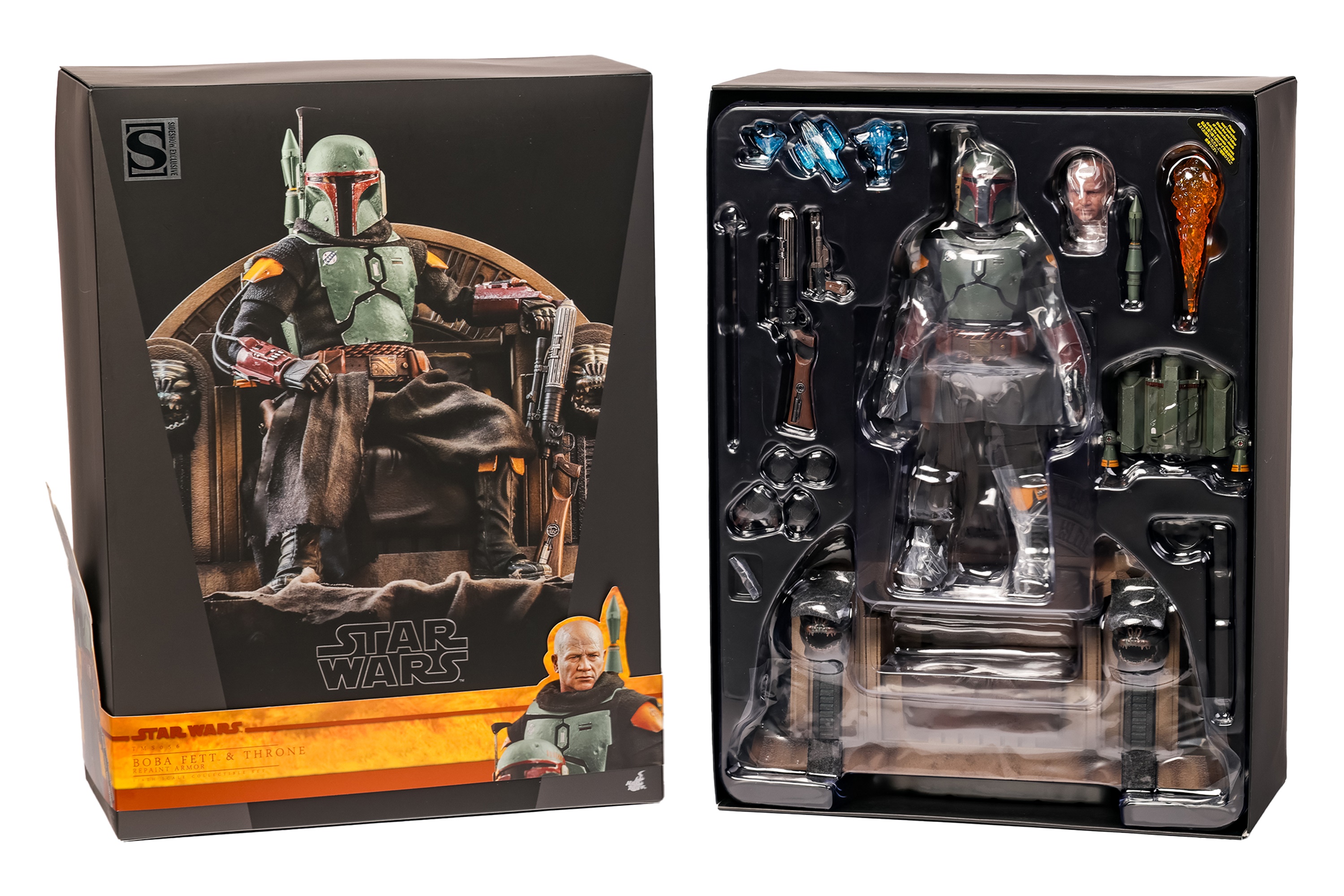 Lot 39 - A Star Wars Hot Toys Boba Fett & Throne 1:6