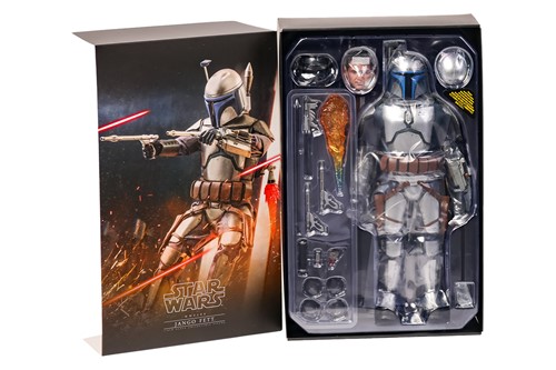 Lot 48 - A Star Wars Hot Toys Jango Fett 1:6 Figure,...