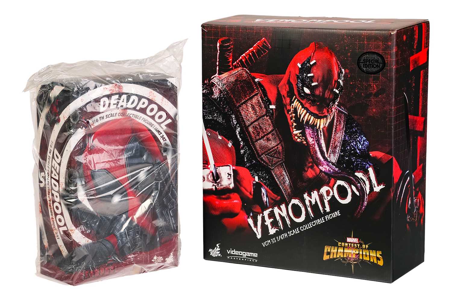Lot 122 - A Hot Toys Venompool 1:6 scale figure, VGM35,...