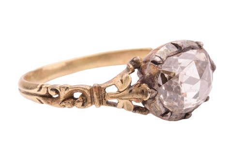 Lot 38 - A Georgian diamond solitaire ring, featuring...
