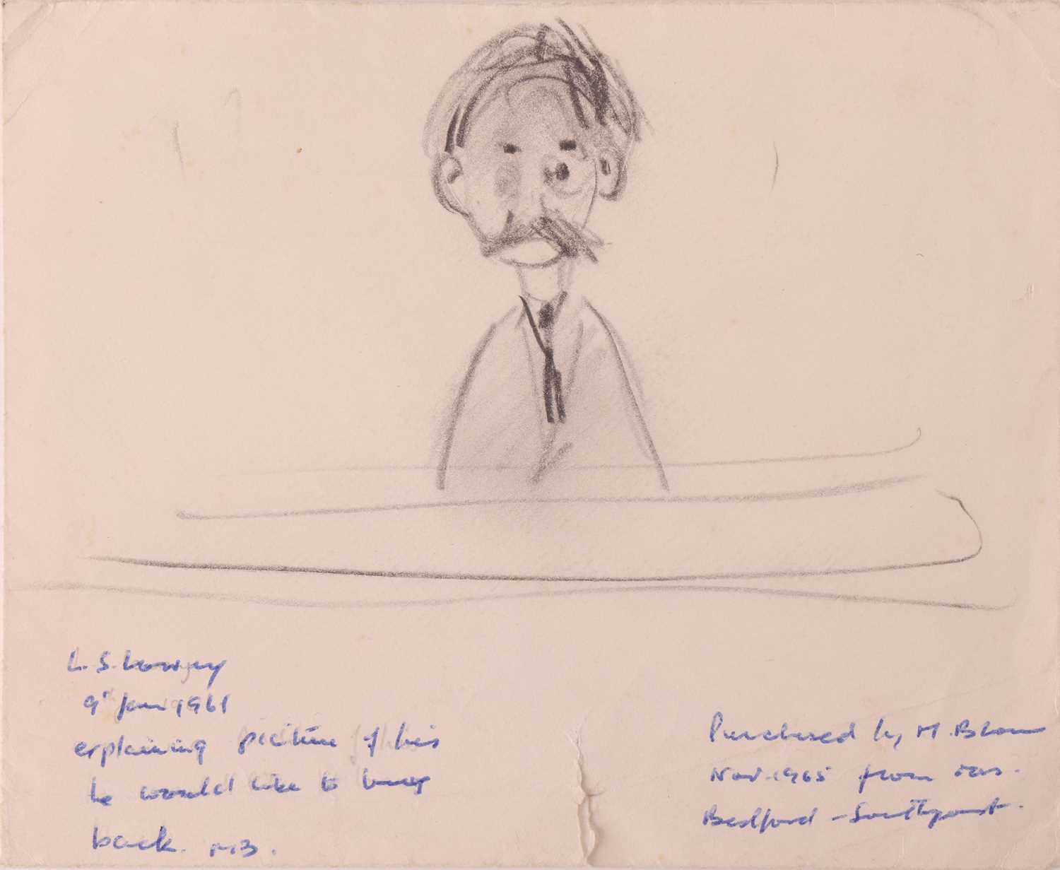 Lot 40 - Laurence Stephen Lowry (Brtish 1887-1976) Head...