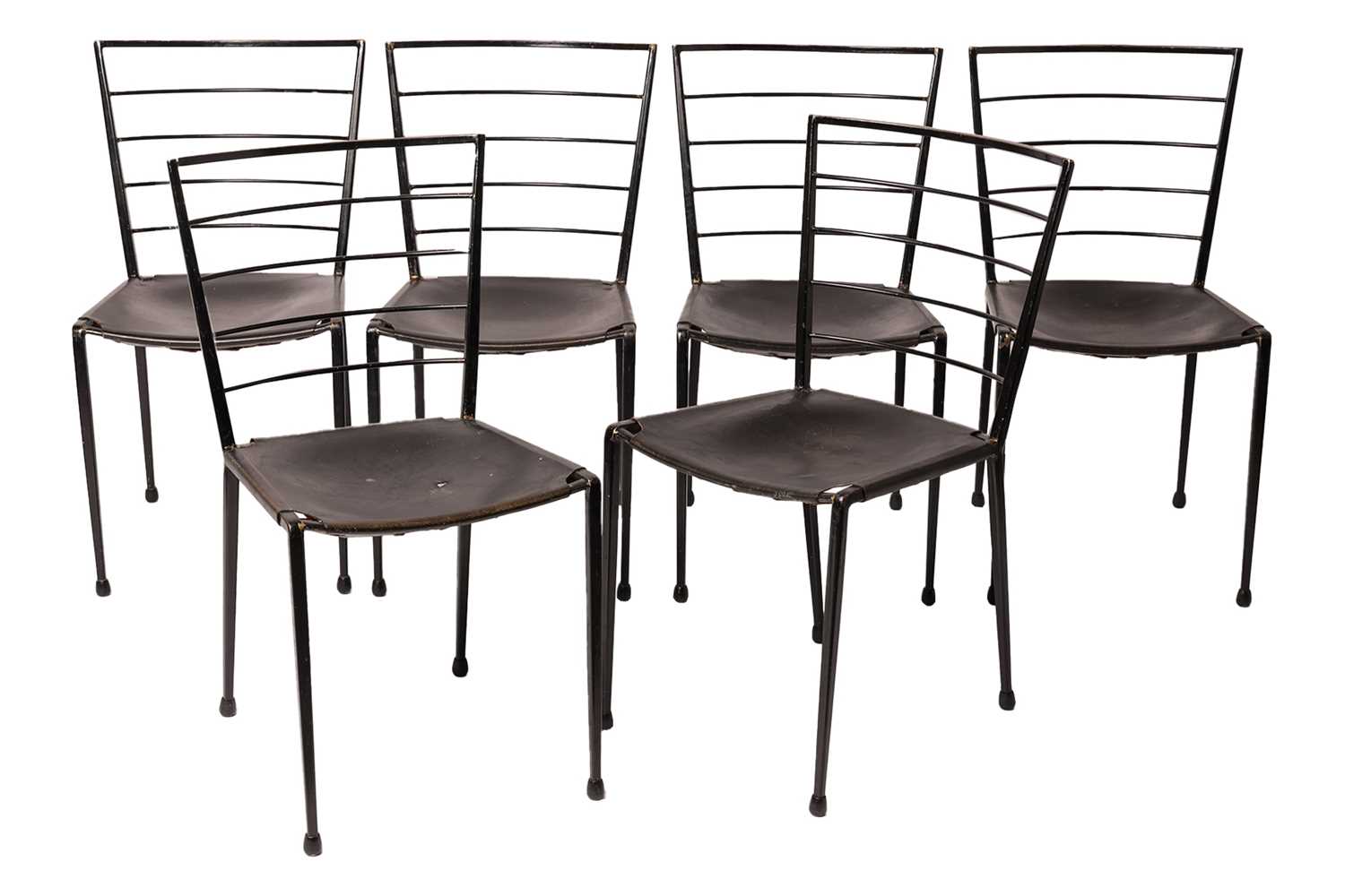 Lot 101 - Robert Heal for Ladderax a set of six iron...