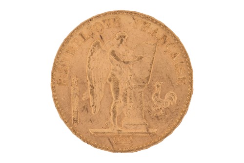 Lot 16 - A France 1895 gold 20 Francs coin with...