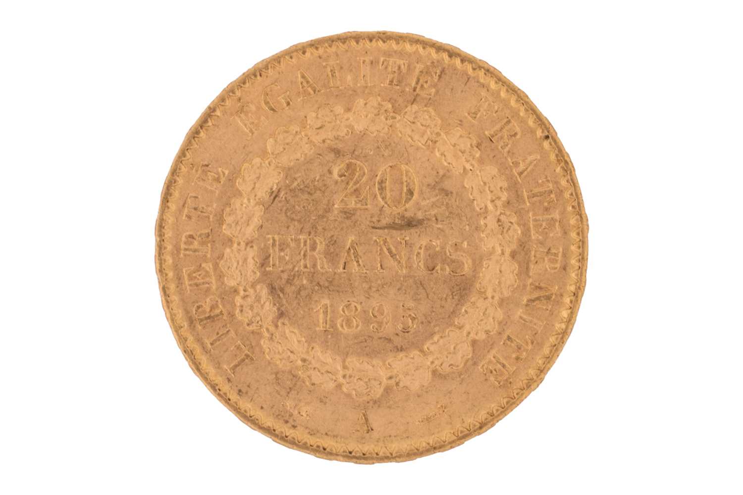 Lot 16 - A France 1895 gold 20 Francs coin with...